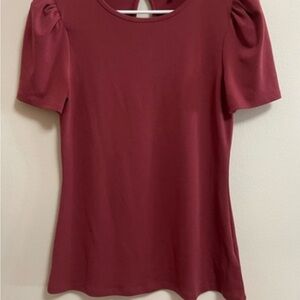 Express Women’s Puff Sleeve Fitted Blouse